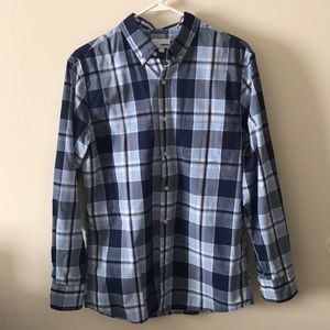 Sonoma blue plaid dress shirt